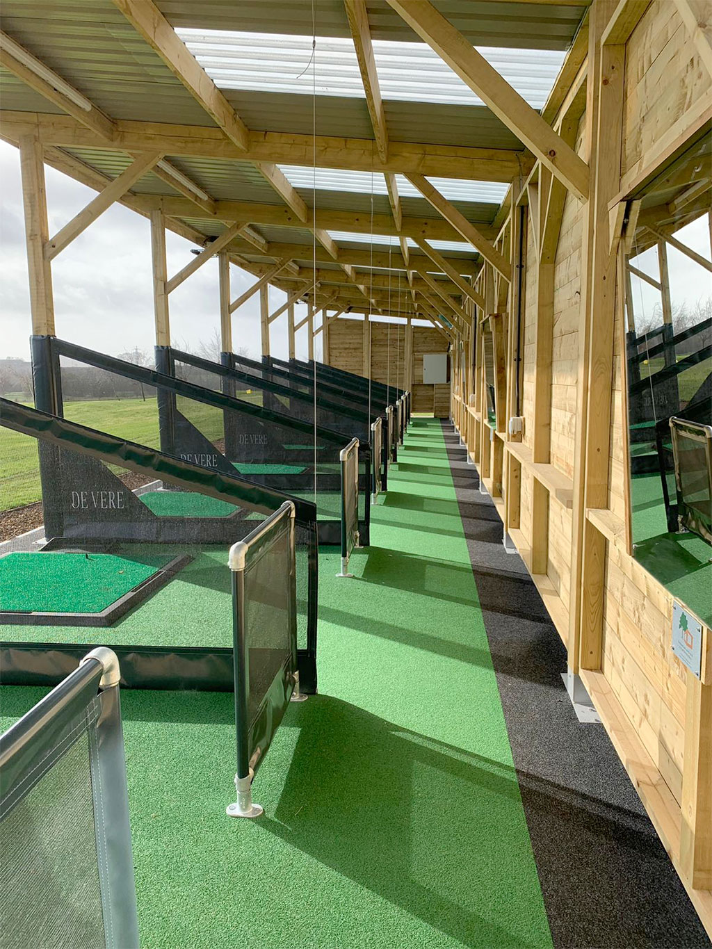 Golf Driving Range at Rebrof Timber Buildings