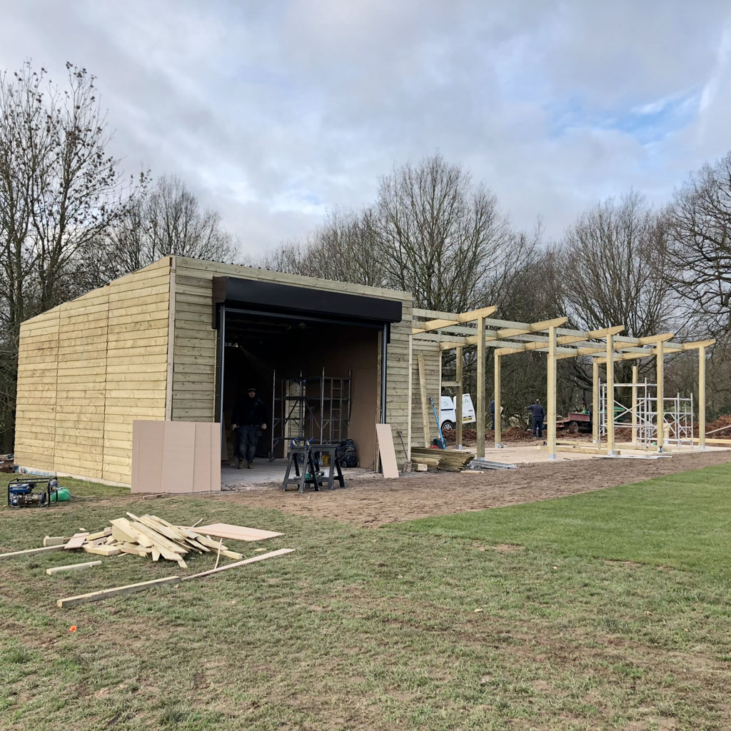 Golf Driving Range at Rebrof Timber Buildings