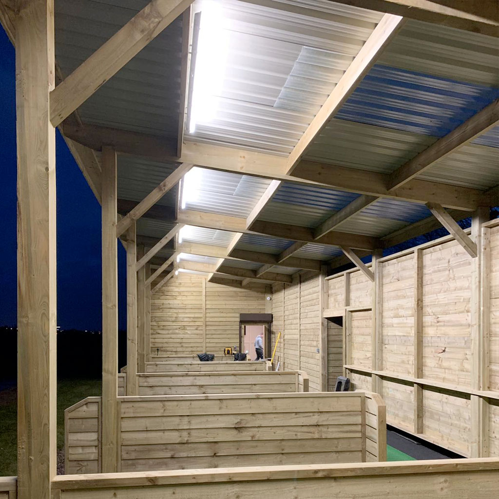 Golf Driving Range at Rebrof Timber Buildings